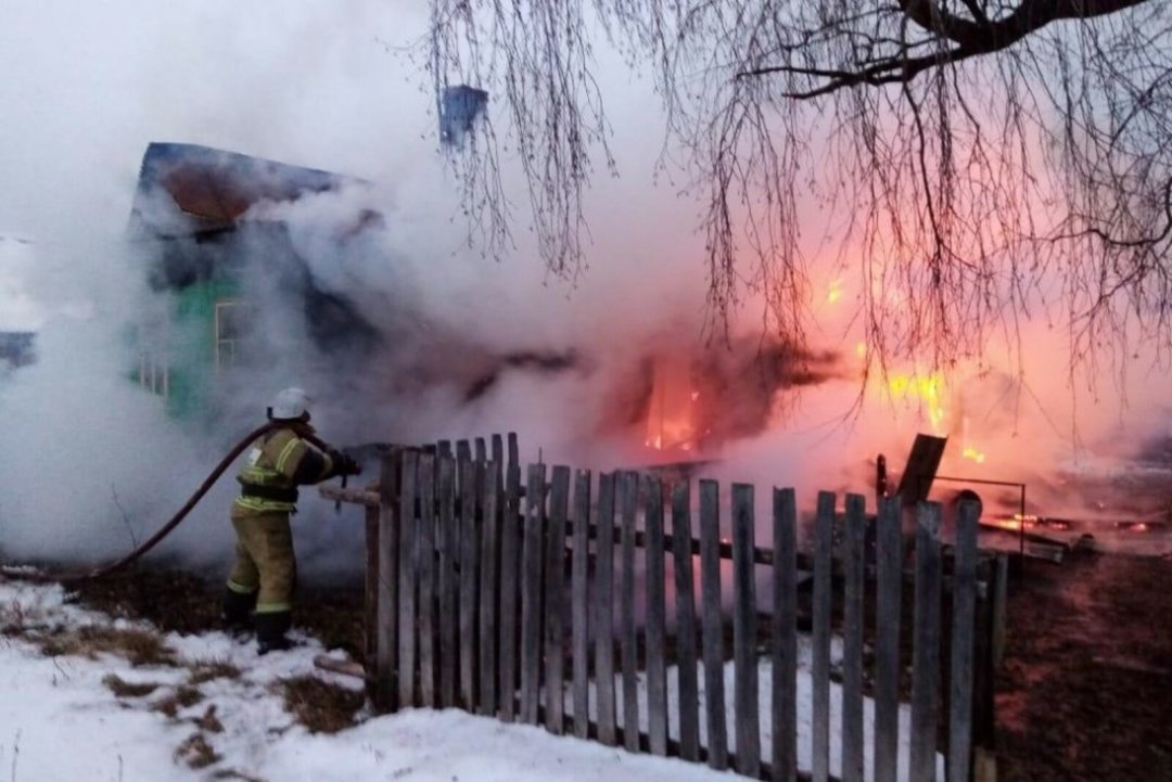 Пожар в хозяйственной постройке в городском округе Клин